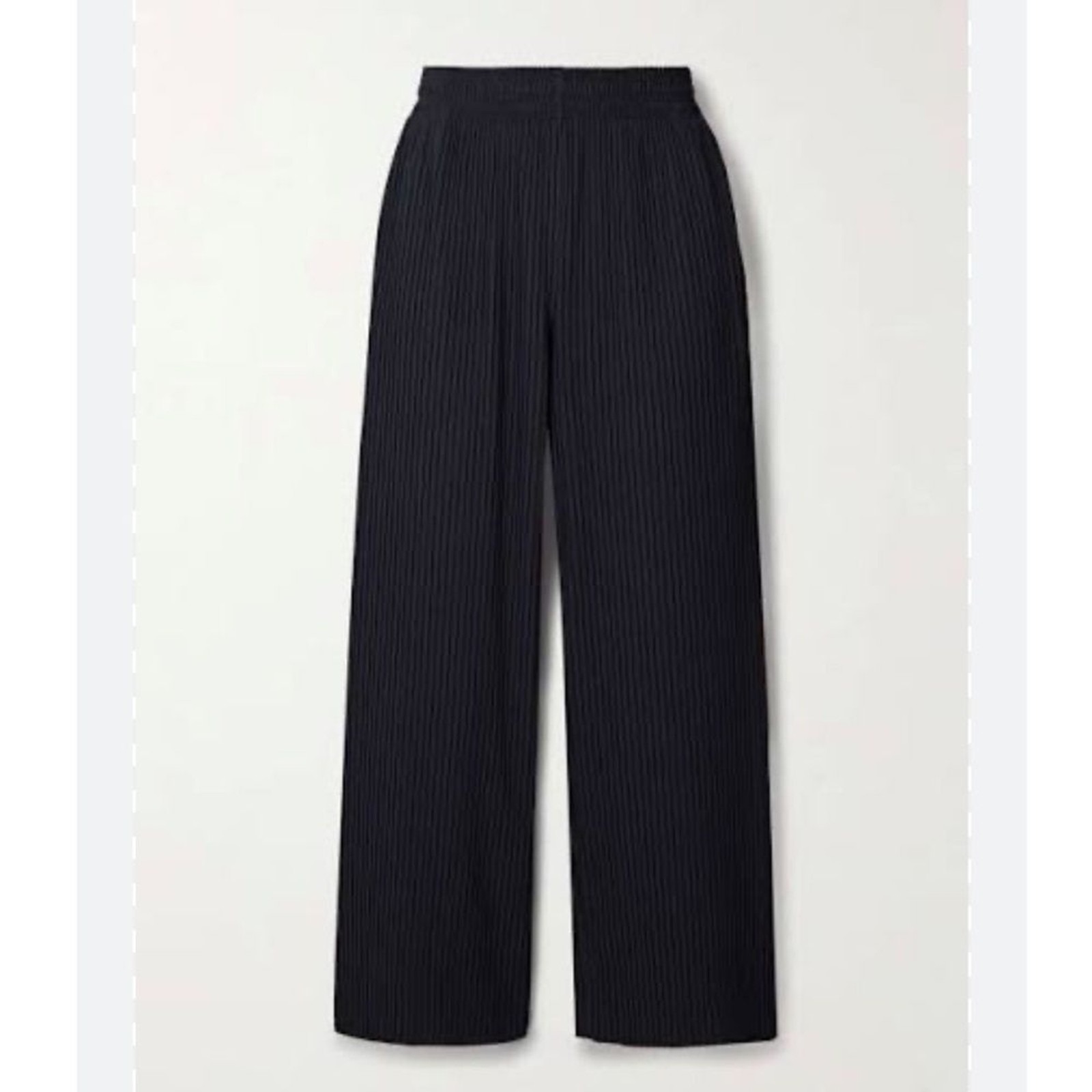 Maxmara Pleated Black Wide Leg High Waisted Pants Size Small